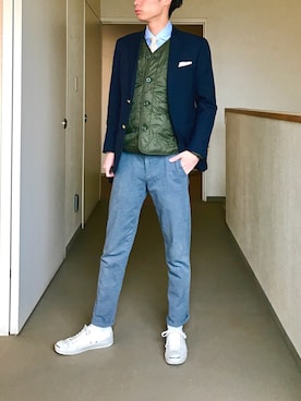 「BARBA（バルバ）のアイテム」を使った、OK.Aさん（メンズ・176cm）の春コーディネート