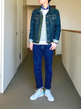 「BREUER（ブリューワー）のアイテム」を使った、OK.Aさん（メンズ・176cm）の春コーディネート