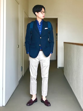 「GALLIPOLI（ガリポリ）のアイテム」を使った、OK.Aさん（メンズ・176cm）の春コーディネート