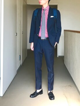 「GALLIPOLI（ガリポリ）のアイテム」を使った、OK.Aさん（メンズ・176cm）の春コーディネート