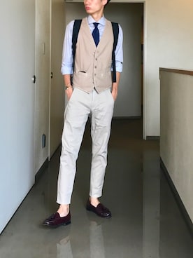 「Calabrese（カラブレーゼ）のアイテム」を使った、OK.Aさん（メンズ・176cm）の夏コーディネート