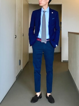 「タッセルローファー」｜「アイテム（財布/小物）」を使った、OK.Aさん（メンズ・176cm）の夏コーディネート