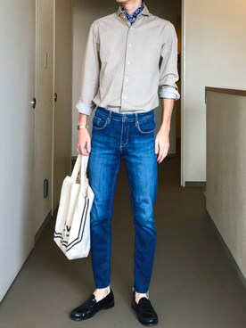 「BREUER（ブリューワー）のアイテム」を使った、OK.Aさん（メンズ・176cm）の秋コーディネート