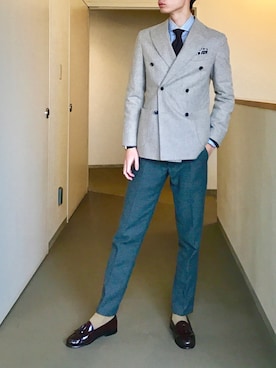 「BREUER（ブリューワー）のアイテム」を使った、OK.Aさん（メンズ・176cm）の秋コーディネート