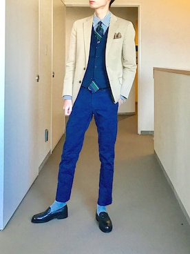 「アイテム（腕時計）」を使った、OK.Aさん（メンズ・176cm）の冬コーディネート