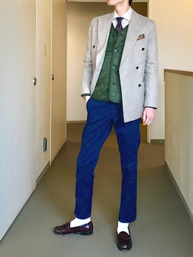 「アイテム（フォーマルスーツ/小物）」を使った、OK.Aさん（メンズ・176cm）の冬コーディネート