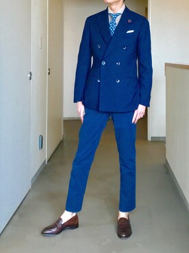 「GBS TROUSERS（ジービーエストラウザーズ）のアイテム」を使った、OK.Aさん（メンズ・176cm）の春コーディネート