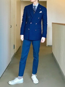 「ジャックパーセル」｜「アイテム（財布/小物）」を使った、OK.Aさん（メンズ・176cm）の春コーディネート