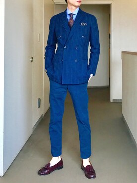 「RING JACKET（リングジャケット）のアイテム（ジャケット/アウター）」を使った、OK.Aさん（メンズ・176cm）の春コーディネート