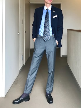 「Kiton（キートン）のアイテム」を使った、OK.Aさん（メンズ・176cm）の夏コーディネート