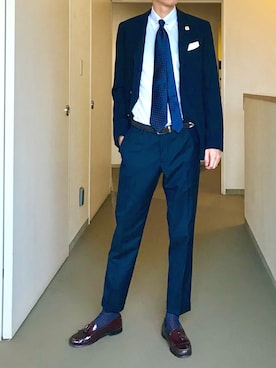 「Kiton（キートン）のアイテム」を使った、OK.Aさん（メンズ・176cm）の夏コーディネート