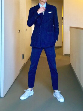 「RING JACKET（リングジャケット）のアイテム（ジャケット/アウター）」を使った、OK.Aさん（メンズ・176cm）の夏コーディネート