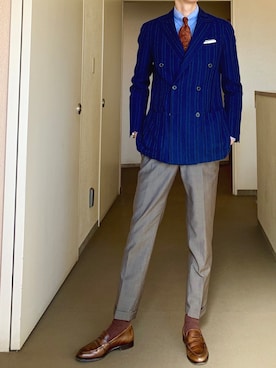 「RING JACKET（リングジャケット）のアイテム（ジャケット/アウター）」を使った、OK.Aさん（メンズ・176cm）の春コーディネート