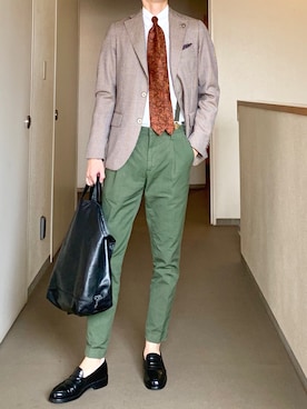 「GABRIELE PASINI（ガブリエレ パジーニ）のアイテム（ジャケット/アウター）」を使った、OK.Aさん（メンズ・176cm）の夏コーディネート