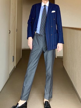 「RING JACKET（リングジャケット）のアイテム（ジャケット/アウター）」を使った、OK.Aさん（メンズ・176cm）の夏コーディネート