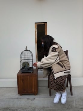 「SLY（スライ）のアイテム（ジャケット/アウター）」を使った、ayanさん（レディース・157cm）の春コーディネート