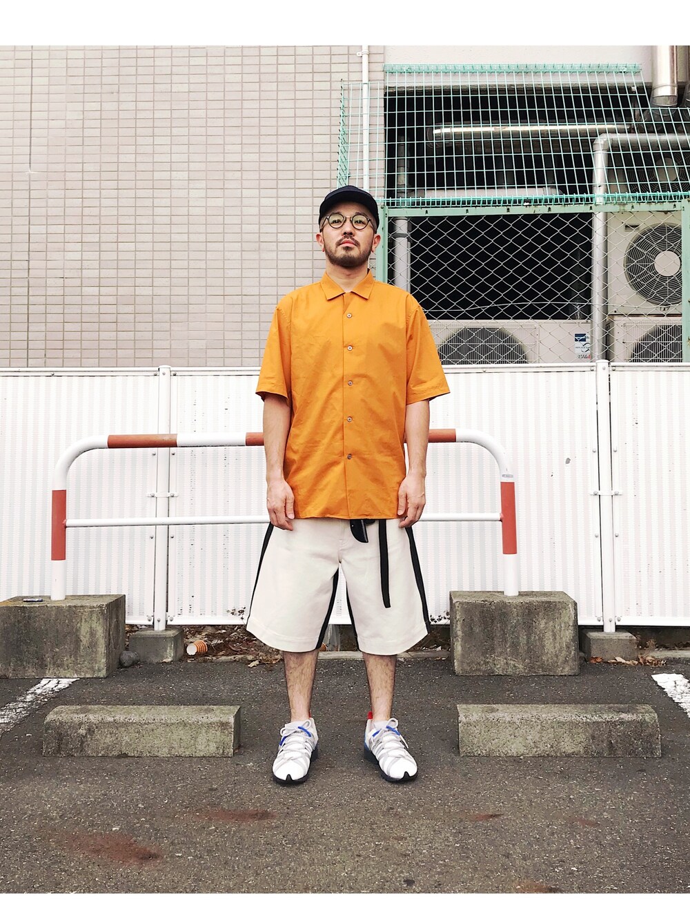 「ootd、UNIQLO、UNIQLO U、OLIVER PEOPLES、MARNI、UNUSED、Hender Scheme、adidas」｜「UNIQLOのアイテム（キャップ、ブルー系）」を使った、FUNAさん（メンズ・169cm）の夏コーディネートの1枚目の写真