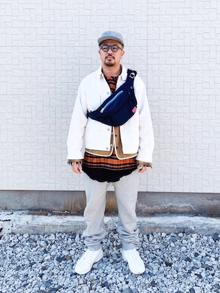 sacai meltingpot 刺繍ロゴ入り　長袖　チェック　シャツ　ベロア sacai meltingpot 刺繍ロゴ入り 長袖 チェック シャツ ベロア