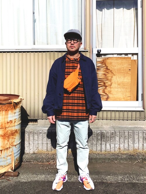 sacai meltingpot 刺繍ロゴ入り　長袖　チェック　シャツ　ベロア sacai meltingpot 刺繍ロゴ入り 長袖 チェック シャツ ベロア