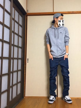 「スケートスタイル」｜「アイテム（その他）」を使った、だ。さん（メンズ・178cm）の冬コーディネート