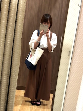 「vin(ヴィン)のアイテム」を使った、mayotacoさん(レディース・158cm)の夏コーディネート