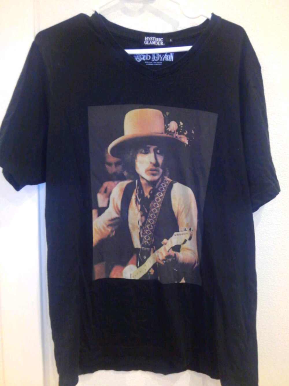 「Hysteric Glamour、Bob Dylan、フォトT」｜「HYSTERIC GLAMOURのアイテム（Tシャツ/カットソー、ブラック系）」を使った、nonameさん（メンズ・163cm）の春コーディネートの1枚目の写真