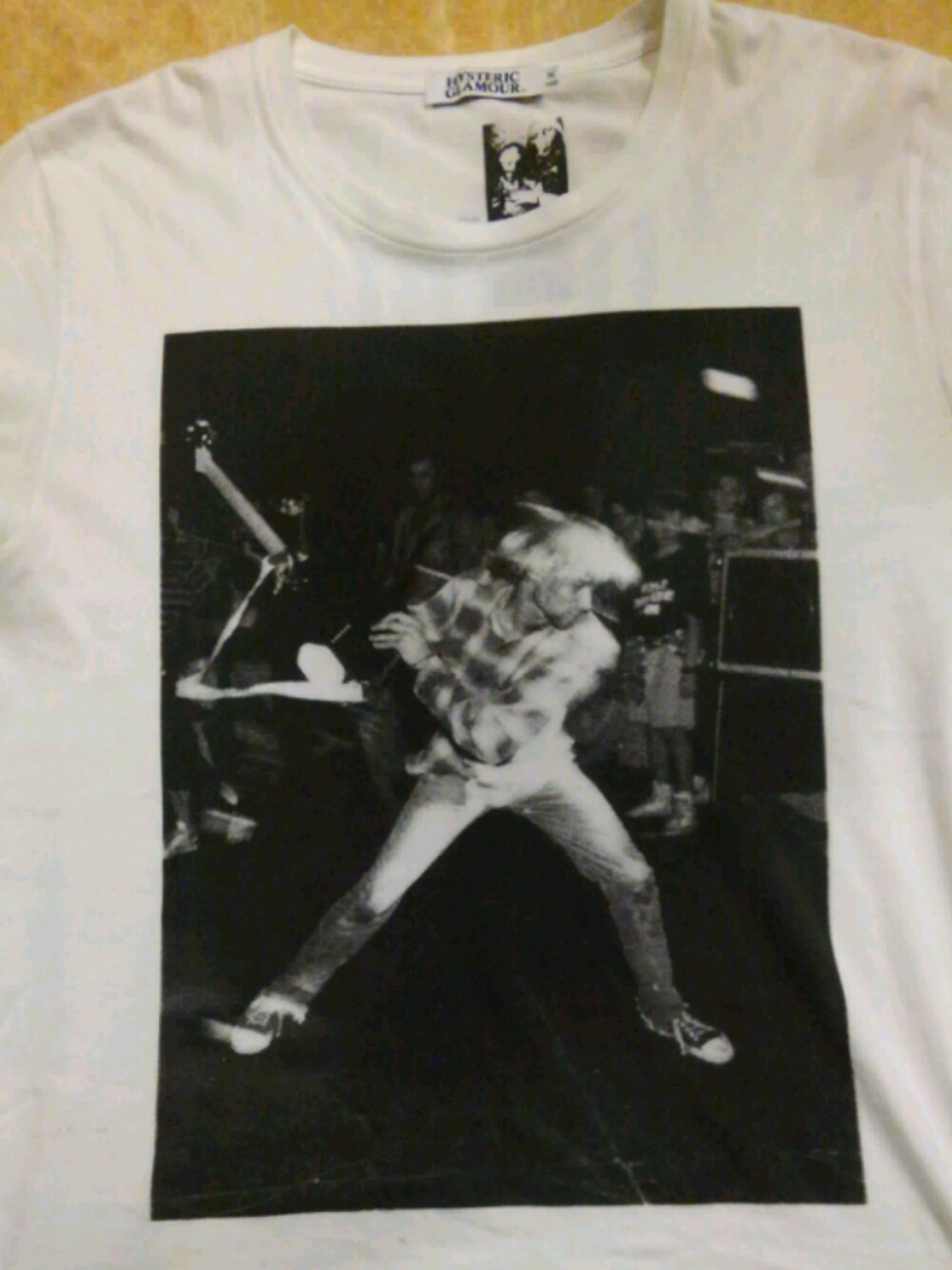 「ヒステリックグラマー、カートコバーン」｜「HYSTERIC GLAMOURのアイテム（Tシャツ/カットソー、ホワイト系）」を使った、nonameさん（メンズ・163cm）の春コーディネートの1枚目の写真
