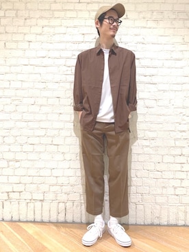 「green label relaxing（グリーンレーベルリラクシング）のアイテム（帽子）」を使った、oodake10043さん（メンズ・178cm）の夏コーディネート