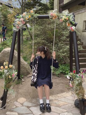 「ROPE' PICNIC（ロペピクニック）のアイテム（チュニック）」を使った、kumaさん（レディース・160cm）の夏コーディネート
