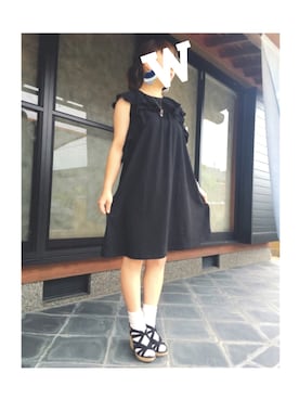 「お買い物」｜「アイテム（ワンピース/ドレス）」を使った、waaさん（レディース・152cm）の夏コーディネート