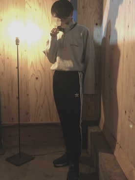 「アイテム（ジャージ）」を使った、f.rさん（メンズ・171cm・10代）の秋コーディネート