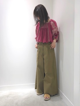 「sara mallika（サラ マリカ）のアイテム（トップス）」を使った、NANAMIさん（レディース・163cm）の春コーディネート