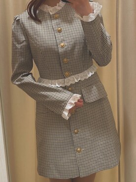 「ミニワンピ」｜renaさん（レディース・158cm）の春コーディネート