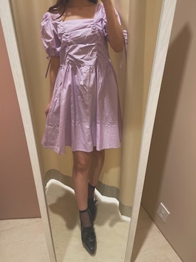 「ミニワンピ」｜renaさん（レディース・158cm）の春コーディネート