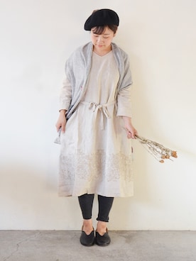 「chou chou de maman（シュシュドママン）のアイテム」を使った、Ruban de Tiaraさん（レディース・151cm）の秋コーディネート