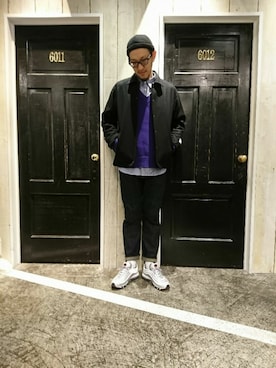 「tk.TAKEO KIKUCHI（ティーケータケオキクチ）のアイテム（その他アウター）」を使った、tk.TAKEO KIKUCHI 立川ルミネさん（メンズ・182cm）の冬コーディネート