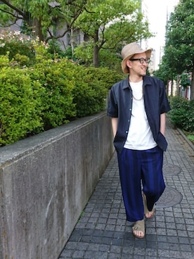 tk.TAKEO KIKUCHI 立川ルミネさん（メンズ・182cm）の夏コーディネート