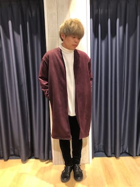 「tk.TAKEO KIKUCHI（ティーケータケオキクチ）のアイテム（その他アウター）」を使った、tk.TAKEO KIKUCHI 立川ルミネさん（メンズ・170cm）の秋コーディネート