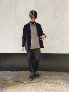 tk.TAKEO KIKUCHI 立川ルミネさん（メンズ・178cm）の冬コーディネート