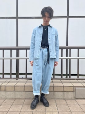 「tk.TAKEO KIKUCHI（ティーケータケオキクチ）のアイテム（ブルゾン）」を使った、tk.TAKEO KIKUCHI 立川ルミネさん（メンズ・178cm）の冬コーディネート