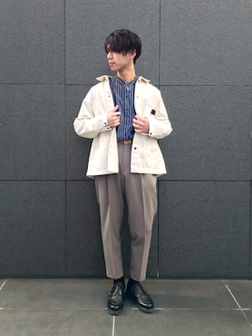「tk.TAKEO KIKUCHI（ティーケータケオキクチ）のアイテム（ブルゾン）」を使った、tk.TAKEO KIKUCHI 立川ルミネさん（メンズ・178cm）の冬コーディネート