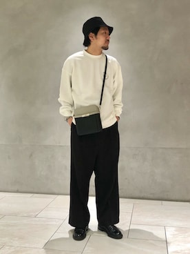 「tk.TAKEO KIKUCHI（ティーケータケオキクチ）のアイテム（帽子）」を使った、tk.TAKEO KIKUCHI 立川ルミネさん（メンズ・178cm）の春コーディネート