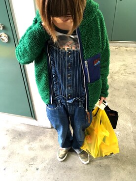 「RNA（アールエヌエー）のアイテム（その他アウター）」を使った、たいがちゃんさん（レディース・150cm）の春コーディネート