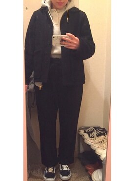 「MHL.（エムエイチエル）のアイテム（その他アウター）」を使った、ayabanさん（レディース・150cm）の春コーディネート