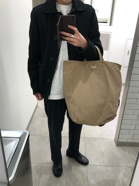 「MHL.（エムエイチエル）のアイテム（その他アウター）」を使った、ayabanさん（レディース・150cm）の春コーディネート