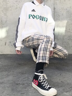 「2018マイベストコーデ」｜「アイテム（スラックス）」を使った、HiRoKiさん（メンズ・165cm）の冬コーディネート