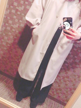 「お食事会」｜「アイテム（パンツ）」を使った、MTKさん（レディース・156cm）の春コーディネート