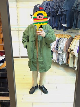 「アイテム（ブーツ）」を使った、まままのまさん（メンズ・155cm）の冬コーディネート