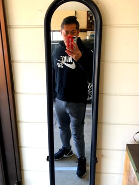 「NIKE（ナイキ）のアイテム（デニムパンツ）」を使った、MAMORUさん（メンズ・168cm）の冬コーディネート