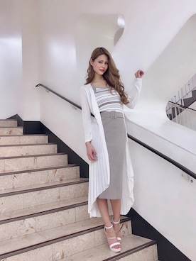 「LIPSERVICE（リップサービス）のアイテム（その他アウター）」を使った、SAKIさん（レディース・167cm）の春コーディネート